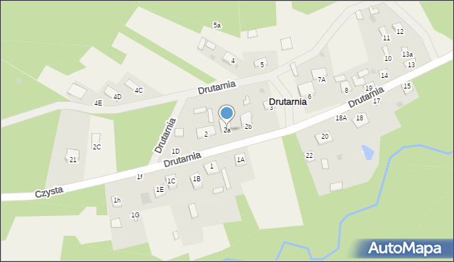 Drutarnia, Drutarnia, 2a, mapa Drutarnia