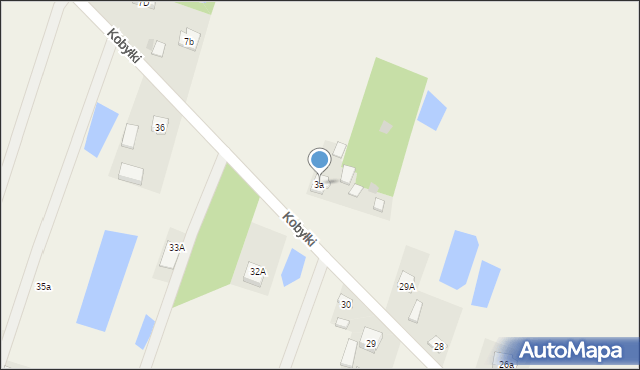 Drużbice, Drużbice, 3a, mapa Drużbice