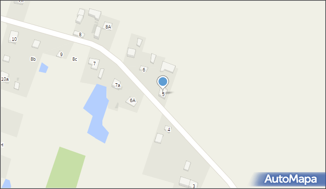 Drużbice, Drużbice, 5, mapa Drużbice