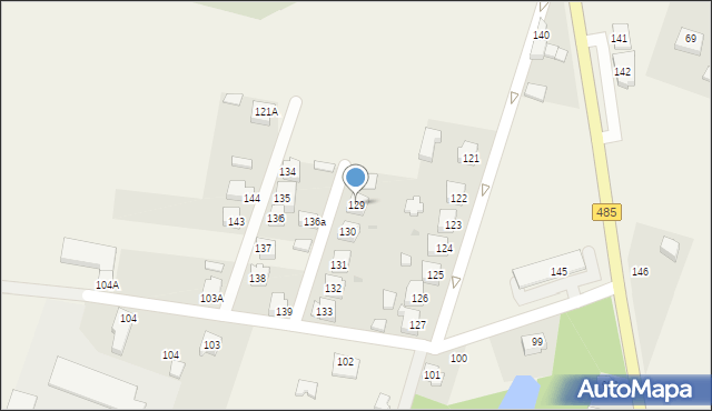 Drużbice-Kolonia, Drużbice-Kolonia, 129, mapa Drużbice-Kolonia