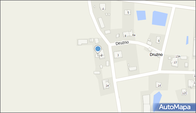 Drużno, Drużno, 2a, mapa Drużno