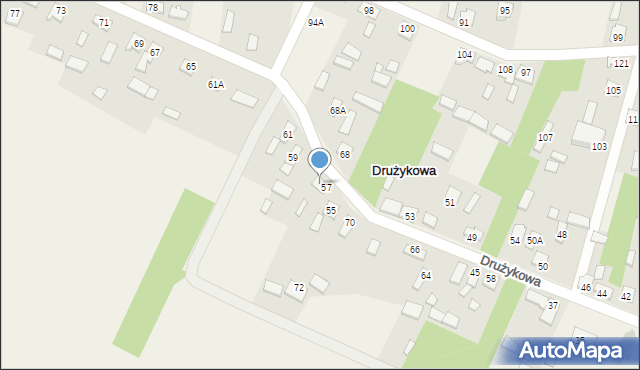 Drużykowa, Drużykowa, 74, mapa Drużykowa