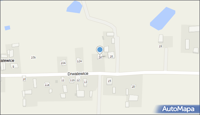 Drwalewice, Drwalewice, 14, mapa Drwalewice