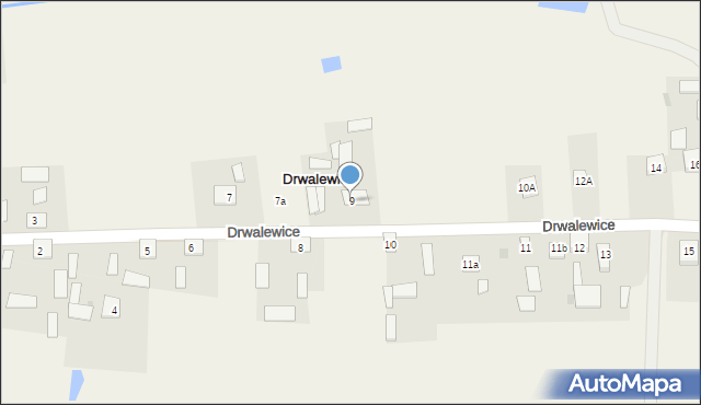 Drwalewice, Drwalewice, 9, mapa Drwalewice