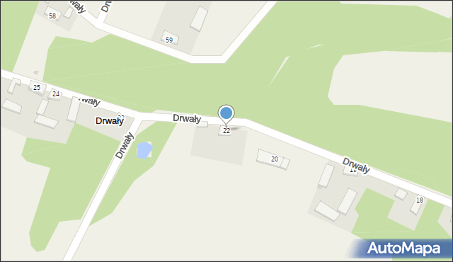 Drwały, Drwały, 22, mapa Drwały