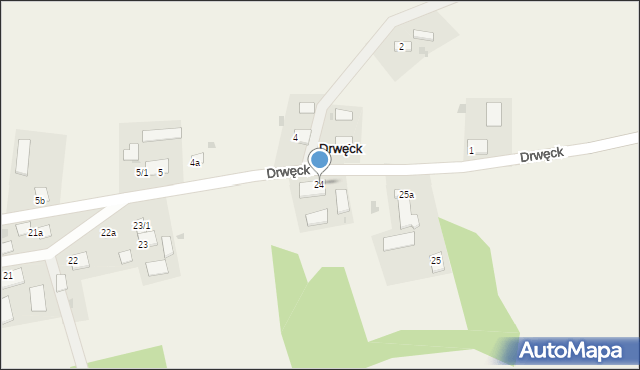 Drwęck, Drwęck, 24, mapa Drwęck