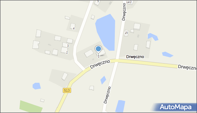 Drwęczno, Drwęczno, 1, mapa Drwęczno