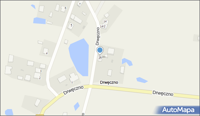 Drwęczno, Drwęczno, 15, mapa Drwęczno