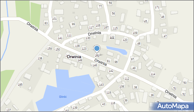 Drwinia, Drwinia, 161, mapa Drwinia