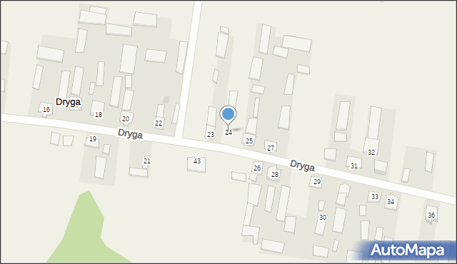 Dryga, Dryga, 24, mapa Dryga