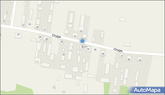 Dryga, Dryga, 33, mapa Dryga