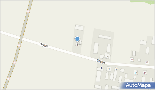 Dryga, Dryga, 5, mapa Dryga