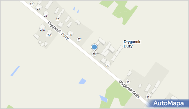 Dryganek Duży, Dryganek Duży, 28, mapa Dryganek Duży