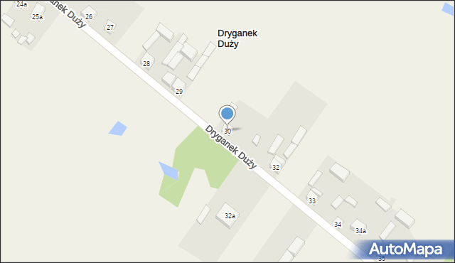 Dryganek Duży, Dryganek Duży, 30, mapa Dryganek Duży