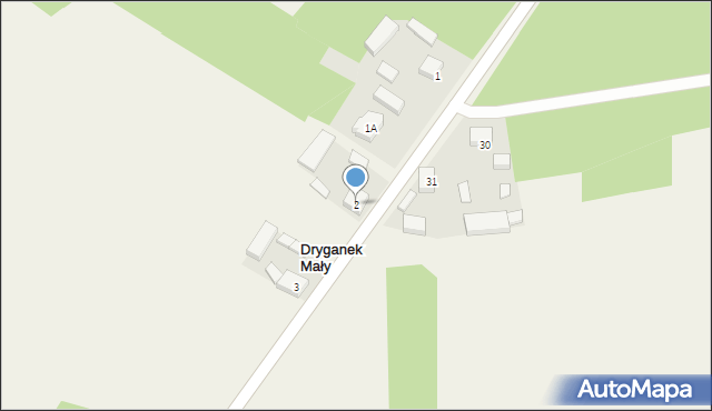 Dryganek Mały, Dryganek Mały, 2, mapa Dryganek Mały