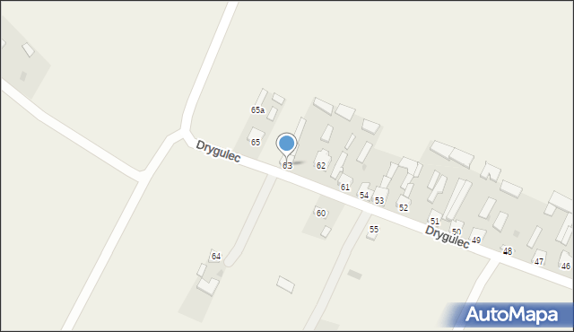 Drygulec, Drygulec, 63, mapa Drygulec