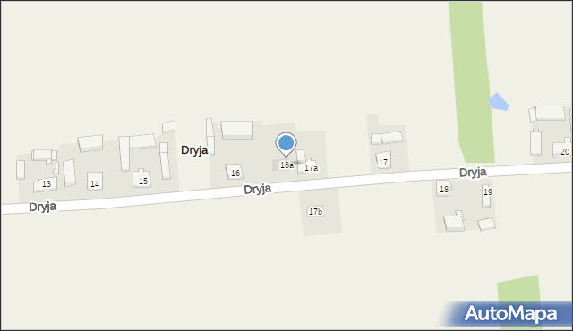 Dryja, Dryja, 16a, mapa Dryja