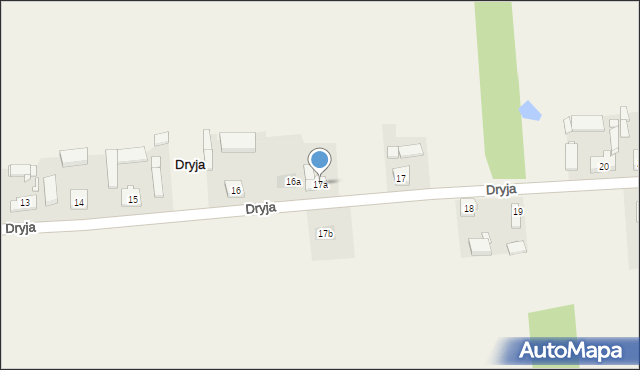 Dryja, Dryja, 17a, mapa Dryja