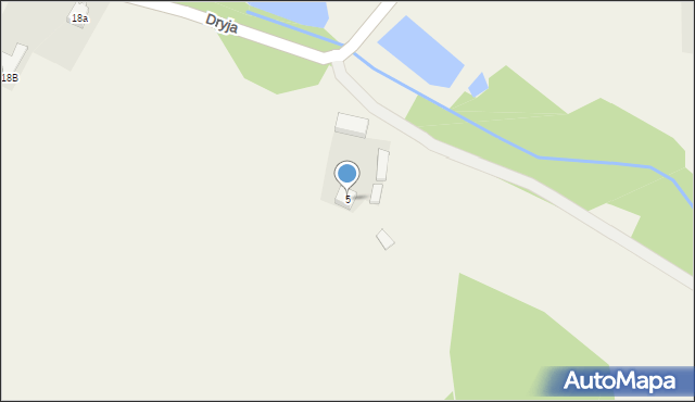 Dryja, Dryja, 5, mapa Dryja