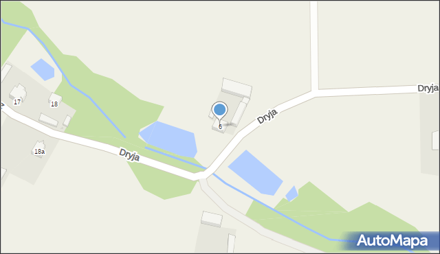 Dryja, Dryja, 6, mapa Dryja