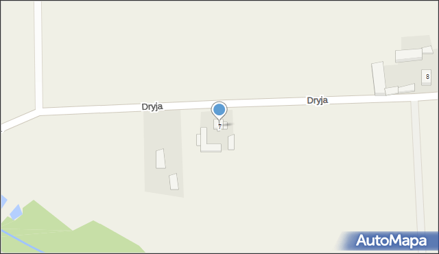 Dryja, Dryja, 7, mapa Dryja