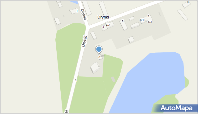 Drynki, Drynki, 2, mapa Drynki