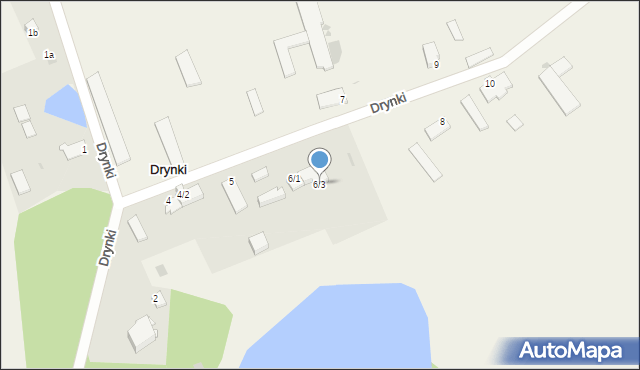 Drynki, Drynki, 6/3, mapa Drynki