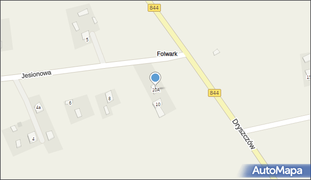 Dryszczów, Dryszczów, 10A, mapa Dryszczów