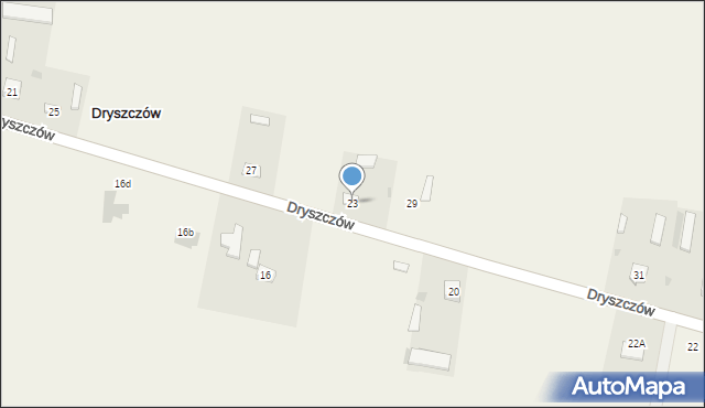 Dryszczów, Dryszczów, 23, mapa Dryszczów