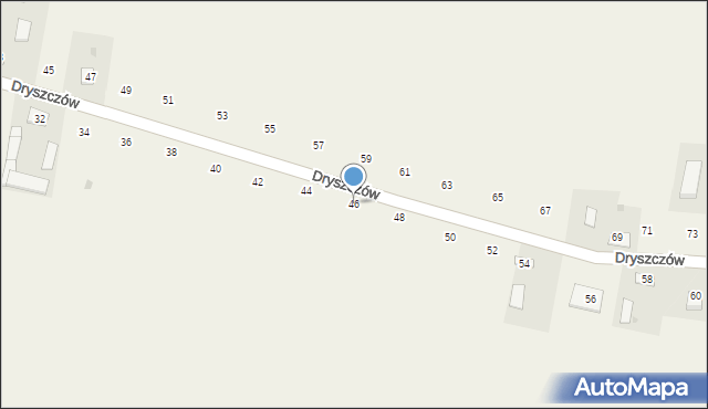 Dryszczów, Dryszczów, 46, mapa Dryszczów