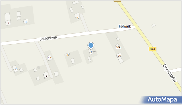 Dryszczów, Dryszczów, 8, mapa Dryszczów