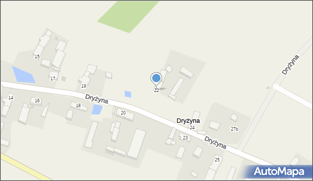 Dryżyna, Dryżyna, 22, mapa Dryżyna