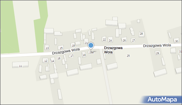 Drzazgowa Wola, Drzazgowa Wola, 19a, mapa Drzazgowa Wola