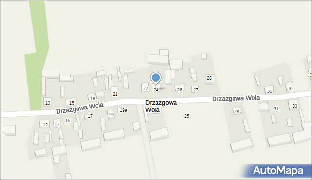 Drzazgowa Wola, Drzazgowa Wola, 24, mapa Drzazgowa Wola