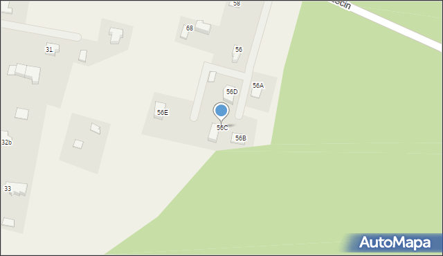Drzecin, Drzecin, 56C, mapa Drzecin