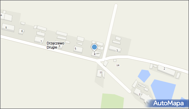 Drzęczewo Drugie, Drzęczewo Drugie, 4, mapa Drzęczewo Drugie