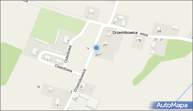 Drzemlikowice, Drzemlikowice, 16, mapa Drzemlikowice