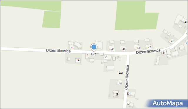 Drzemlikowice, Drzemlikowice, 1a/2, mapa Drzemlikowice