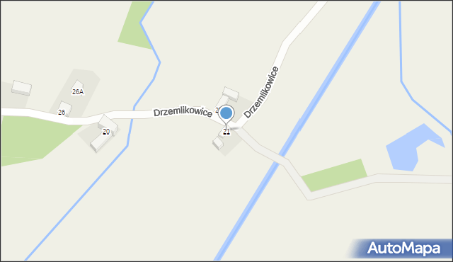 Drzemlikowice, Drzemlikowice, 21, mapa Drzemlikowice