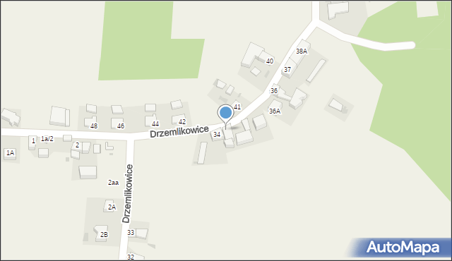 Drzemlikowice, Drzemlikowice, 35, mapa Drzemlikowice