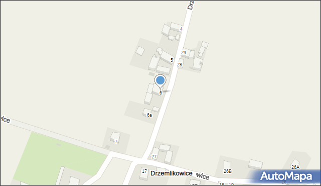 Drzemlikowice, Drzemlikowice, 6, mapa Drzemlikowice