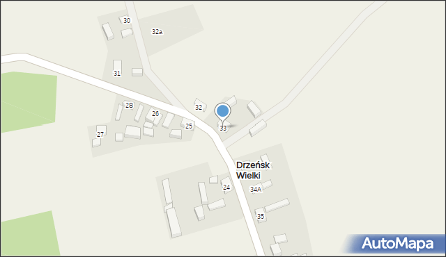 Drzeńsk Wielki, Drzeńsk Wielki, 33, mapa Drzeńsk Wielki