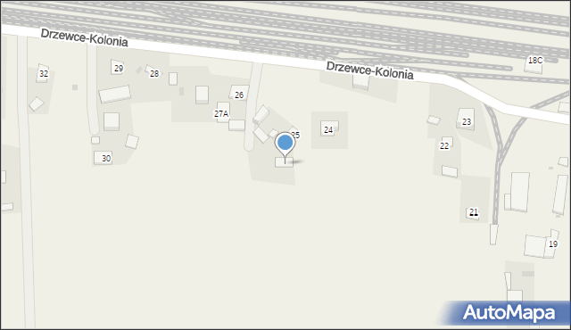 Drzewce-Kolonia, Drzewce-Kolonia, 27A, mapa Drzewce-Kolonia
