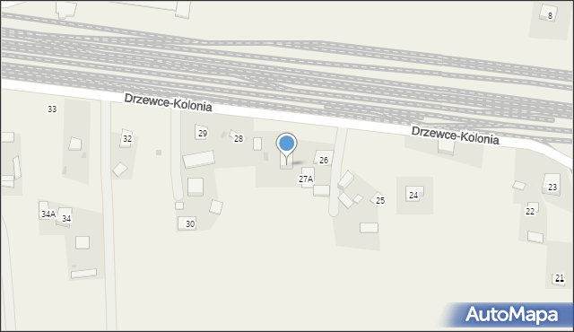 Drzewce-Kolonia, Drzewce-Kolonia, 28, mapa Drzewce-Kolonia