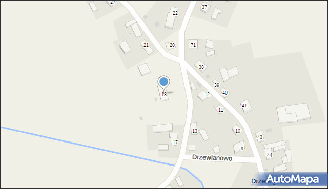 Drzewianowo, Drzewianowo, 18, mapa Drzewianowo