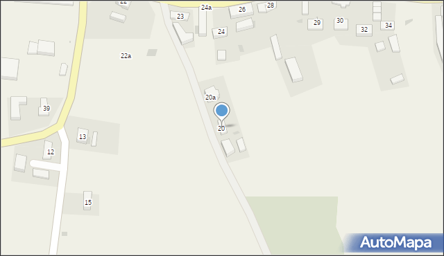 Drzewiany, Drzewiany, 20, mapa Drzewiany