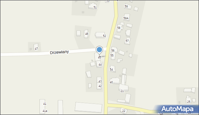 Drzewiany, Drzewiany, 45, mapa Drzewiany