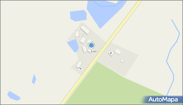 Drzewiany, Drzewiany, 7, mapa Drzewiany