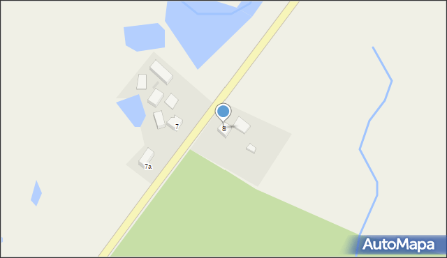Drzewiany, Drzewiany, 8, mapa Drzewiany