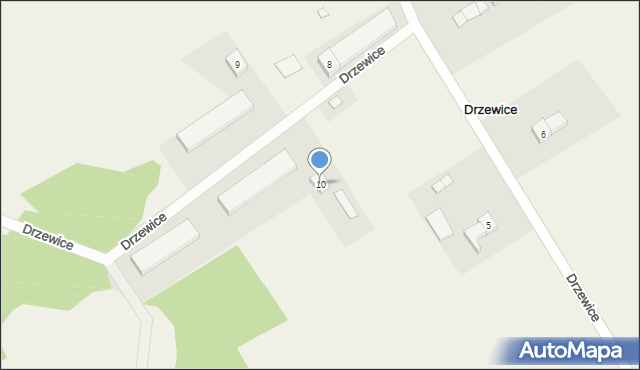 Drzewice, Drzewice, 10, mapa Drzewice